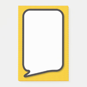 Post-it® Bulle de bande dessinée drôle et moderne