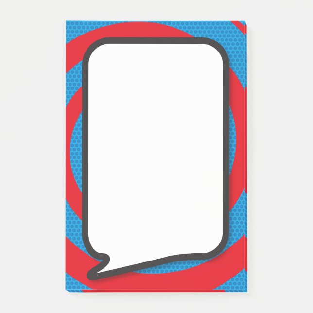 Post-it® Bulle de bande dessinée stylée moderne (Devant)