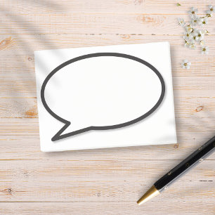 Post-it® Bulle de dialogue de bande dessinée moderne amusan