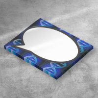 Bulle de parole ADN bleu Science médicale