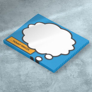 Post-it® Bulle de pensée de bande dessinée personnalisée mo