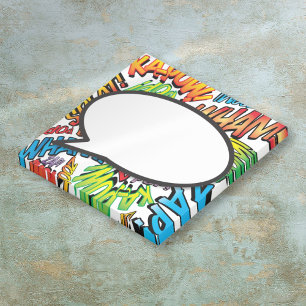 Post-it® Bulle de Texte Colorée Amusante Bande Dessinée Rét