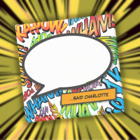 Bulle de texte de bande dessinée rétro amusante