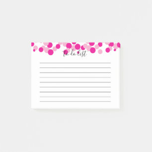 Post-it® Bulles roses à faire Liste de notes post-it