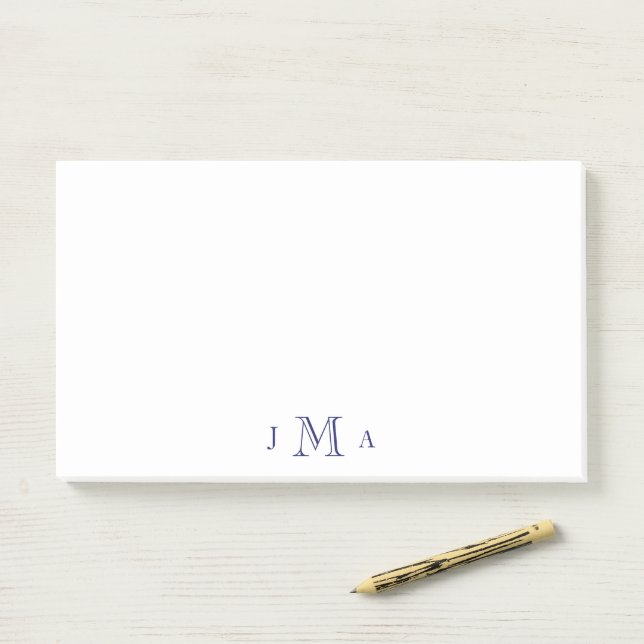 Post-it® Bureau des monographies de la marine (Sur un bureau)