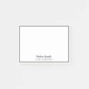 Post-it® Bureau moderne minimaliste noir blanc