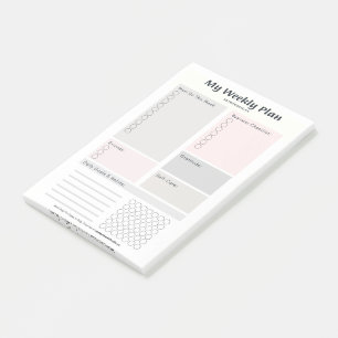 Post-it® Business Weekly Goal & Habit Tracker