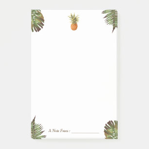 Post-it® Buts multi élégants d'ananas tropical de feuille