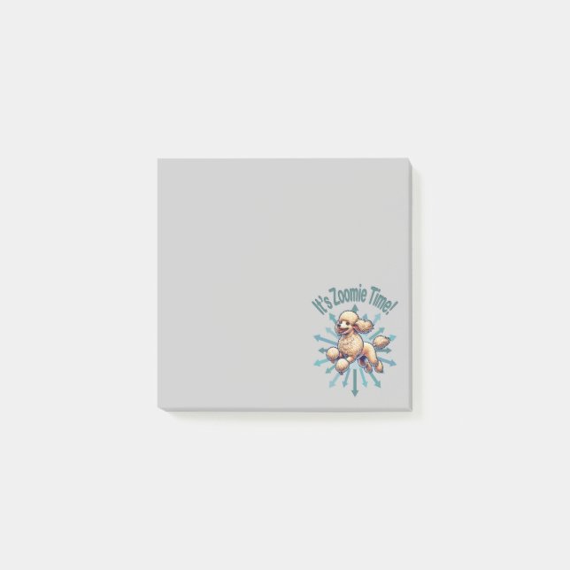 Post-it® C’est Zoomie Time Poodle (Devant)