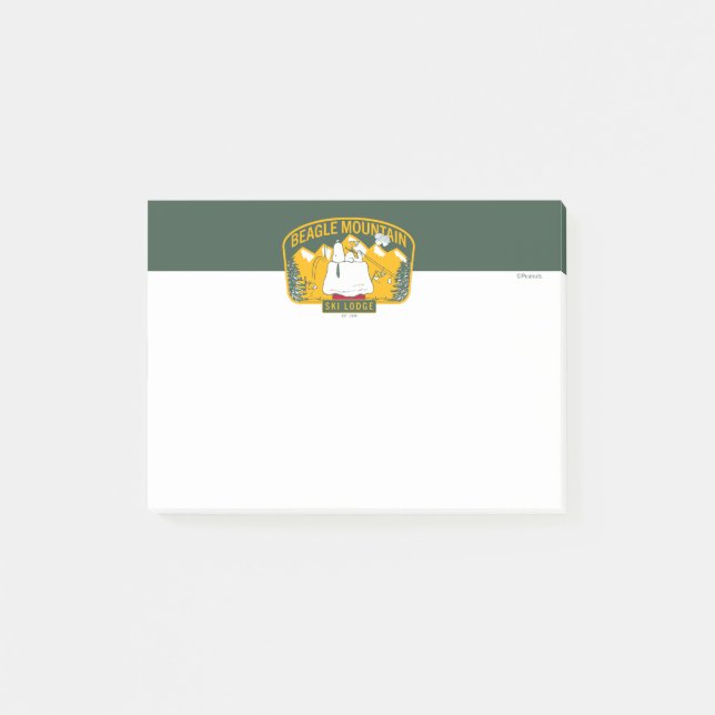 Post-it® cacahuètes | Beagle Mountain Ski Lodge (Devant)