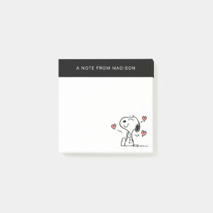 Post-it® cacahuètes   Coeurs de snoopy