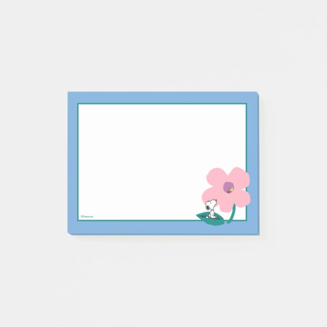 Post-it® cacahuètes | Illustration Nature Rose Flower (Devant)