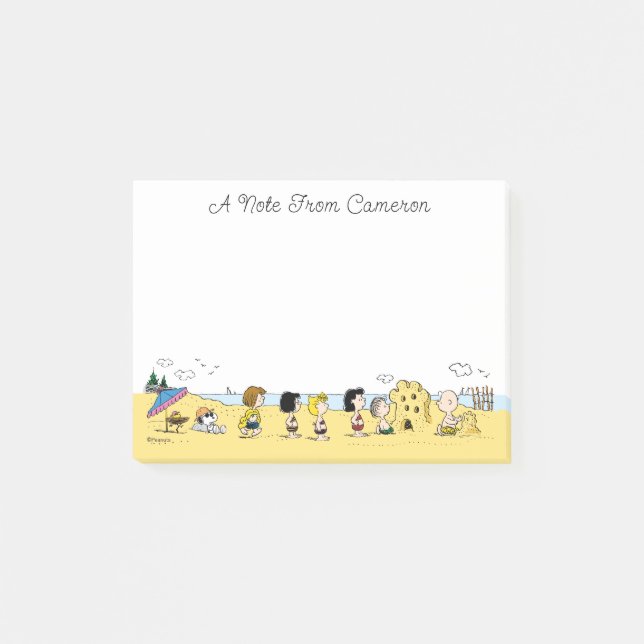 Post-it® cacahuètes | Journée à la plage (Devant)