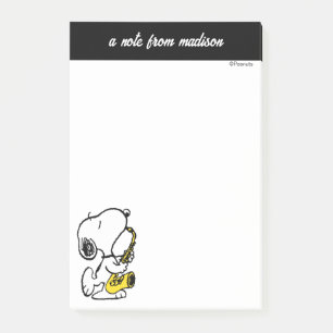 Post-it® cacahuètes   Lecteur Snoopy Saxophone