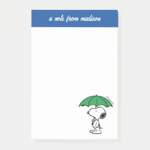 Post-it® cacahuètes   Parapluie vert Snoopy