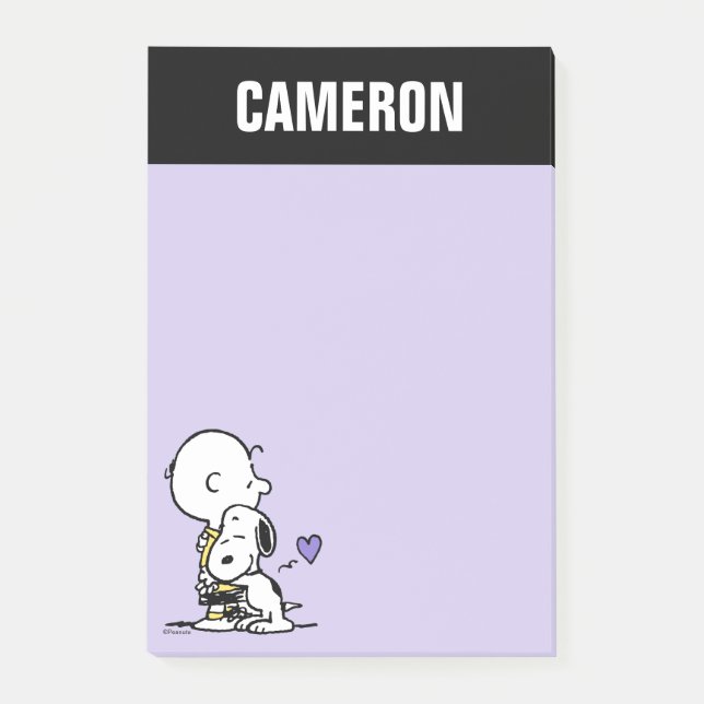 Post-it® cacahuètes | Saint Valentin | Charlie Brown & Snoo (Devant)