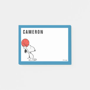 Post-it® cacahuètes   Snoopy Basketball Hoop Shot