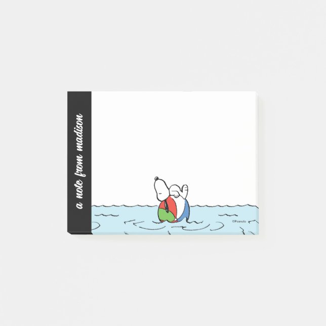 Post-it® cacahuètes | Snoopy Beach Ball Beach (Devant)