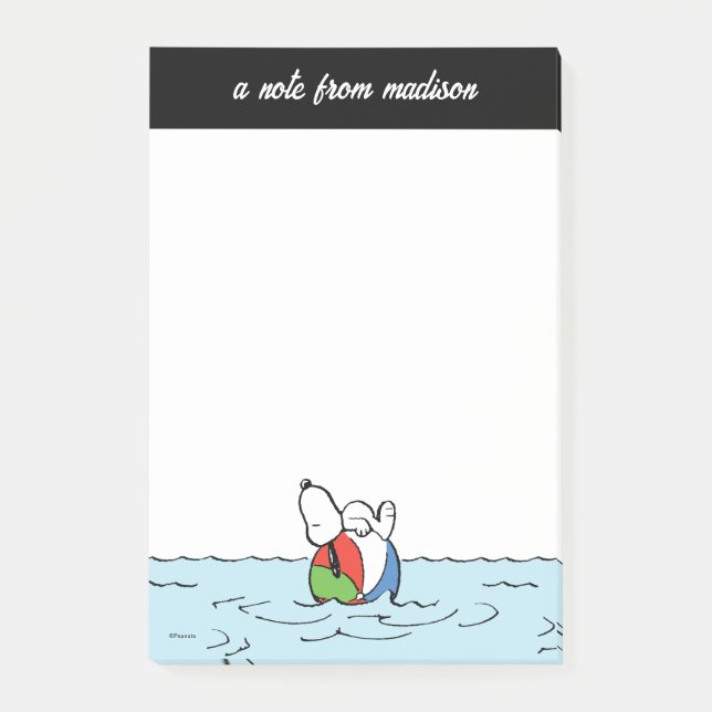 Post-it® cacahuètes | Snoopy Beach Ball Beach (Devant)