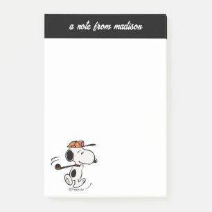 Post-it® cacahuètes   Snoopy Golf Swing