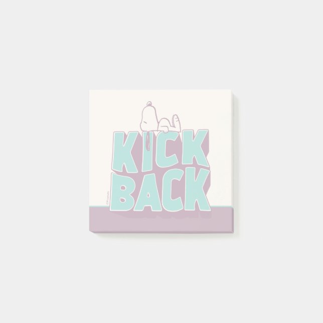 Post-it® cacahuètes | Snoopy Kickback (Devant)