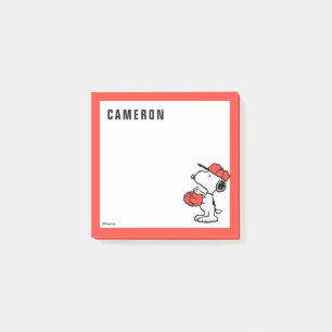 Post-it® cacahuètes   Snoopy Making the Catch