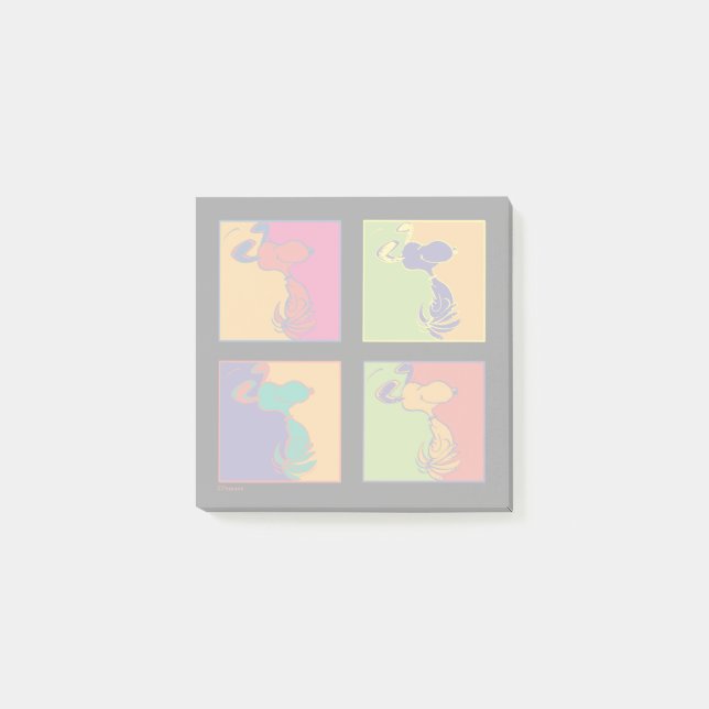 Post-it® cacahuètes | Snoopy Pop Art Moderne (Devant)