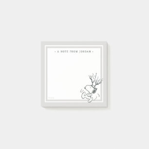Post-it® cacahuètes   Snoopy Reindeer