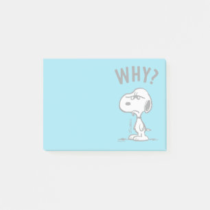 Post-it® cacahuètes   Snoopy Se Demande Pourquoi ?