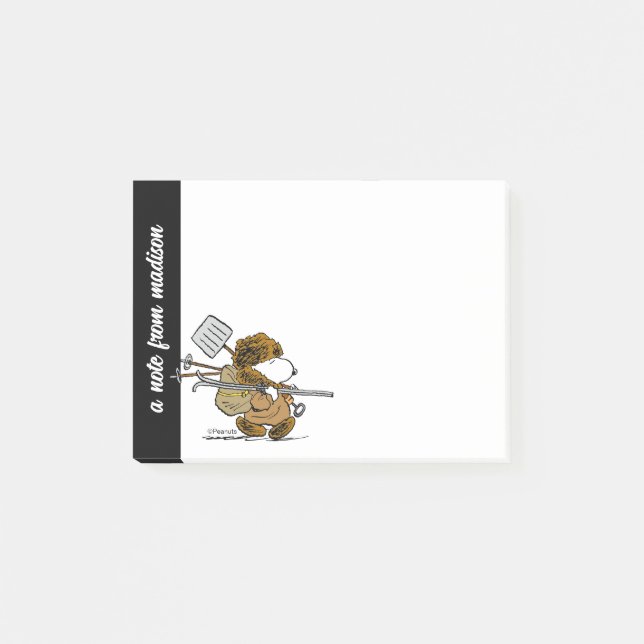 Post-it® cacahuètes | Snoopy Snow Warrior (Devant)