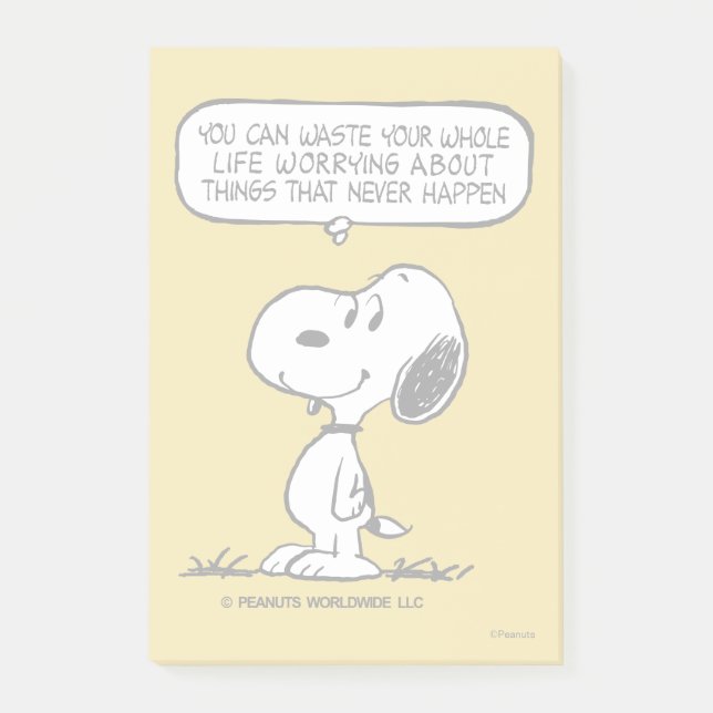 Post-it® cacahuètes | Snoopy Vous ne pouvez pas regarder to (Devant)