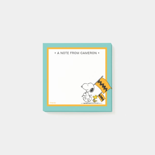 Post-it® cacahuètes | Snoopy & Woodstock (Devant)