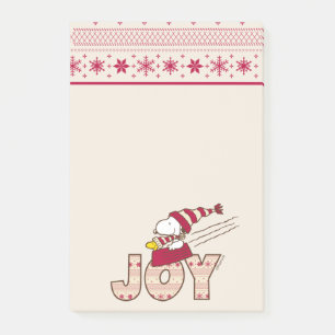 Post-it® cacahuètes   Snoopy & Woodstock Joy Sled Ride