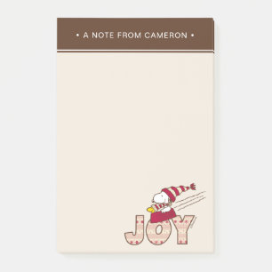 Post-it® cacahuètes   Snoopy & Woodstock Joy Sled Ride