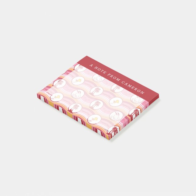 Post-it® cacahuètes | Snoopy & Woodstock Tropical Cutie (Incliné)