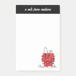 Post-it® cacahuètes   Snoopy's Dog House With Lights