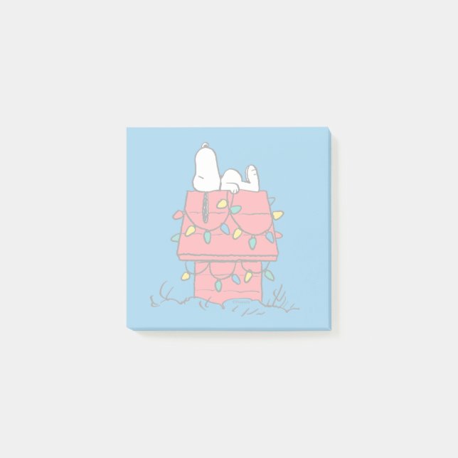 Post-it® cacahuètes | Snoopy's Dog House With Lights (Devant)