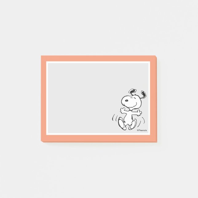 Post-it® cacahuètes | Une Danse Heureuse Snoopy (Devant)