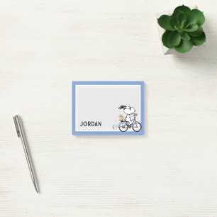 Post-it® cacahuètes   Vélo Snoopy & Woodstock