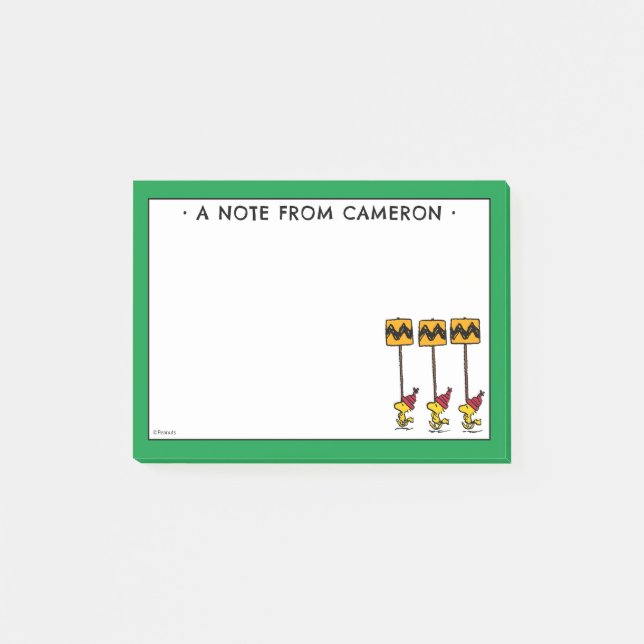 Post-it® cacahuètes | Woodstock & Friends Sign March (Devant)