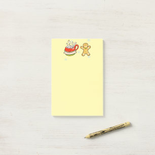 Post-it® cacao chaud à la cannelle et pain d'épice biscuit