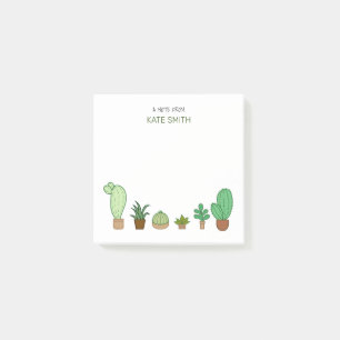 Post-it® Cactus et succulents illustrés