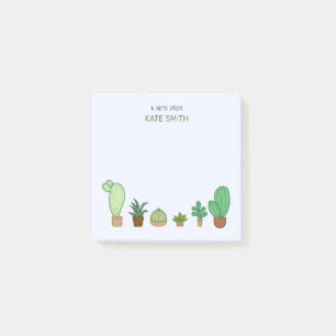 Post-it® Cactus et succulents illustrés