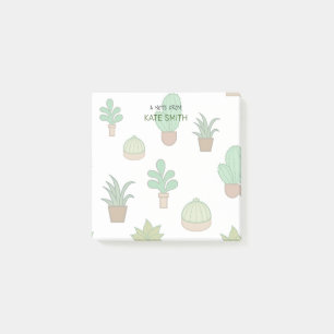Post-it® Cactus et succulents illustrés
