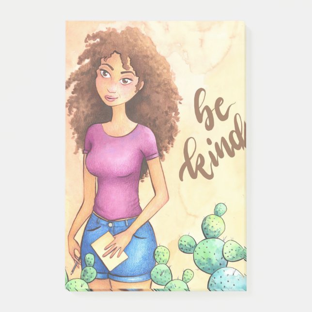 Post-it® Cactus Girl Be Kind (Devant)
