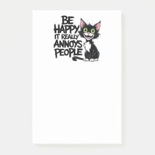 Post-it® Cadeau Amoureux des chats doux Sarcastic Kitty Hum