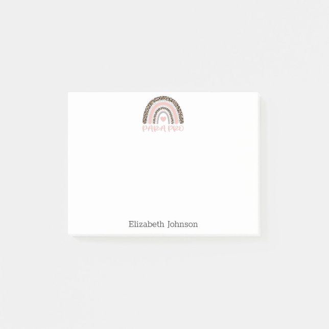 Post-it® Cadeau Arc-en-ciel Paraprofessionnel Para Pro (Devant)