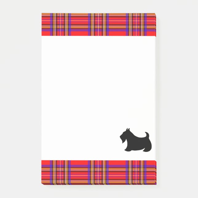 Post-it® Cadeau classique écossais Terrier Notepad (Devant)