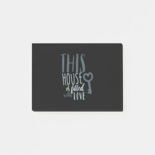 Post-it® Cadeau Couple Cette Maison Est Remplie D'Amour