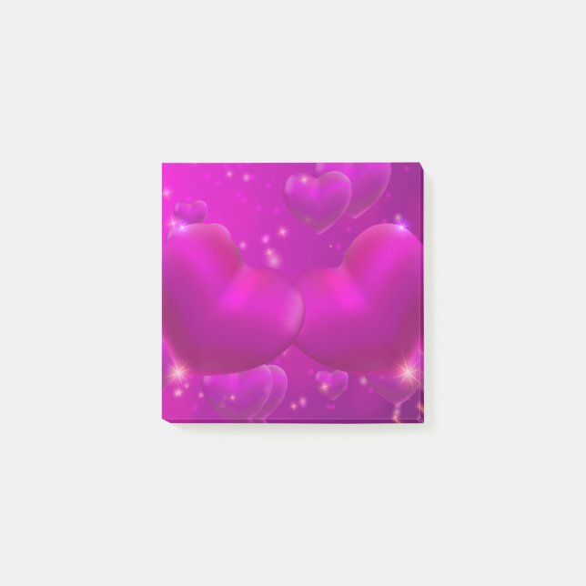 Post-it® Cadeau De Coeur Violet Pour Femmes Et Filles, Fill (Devant)